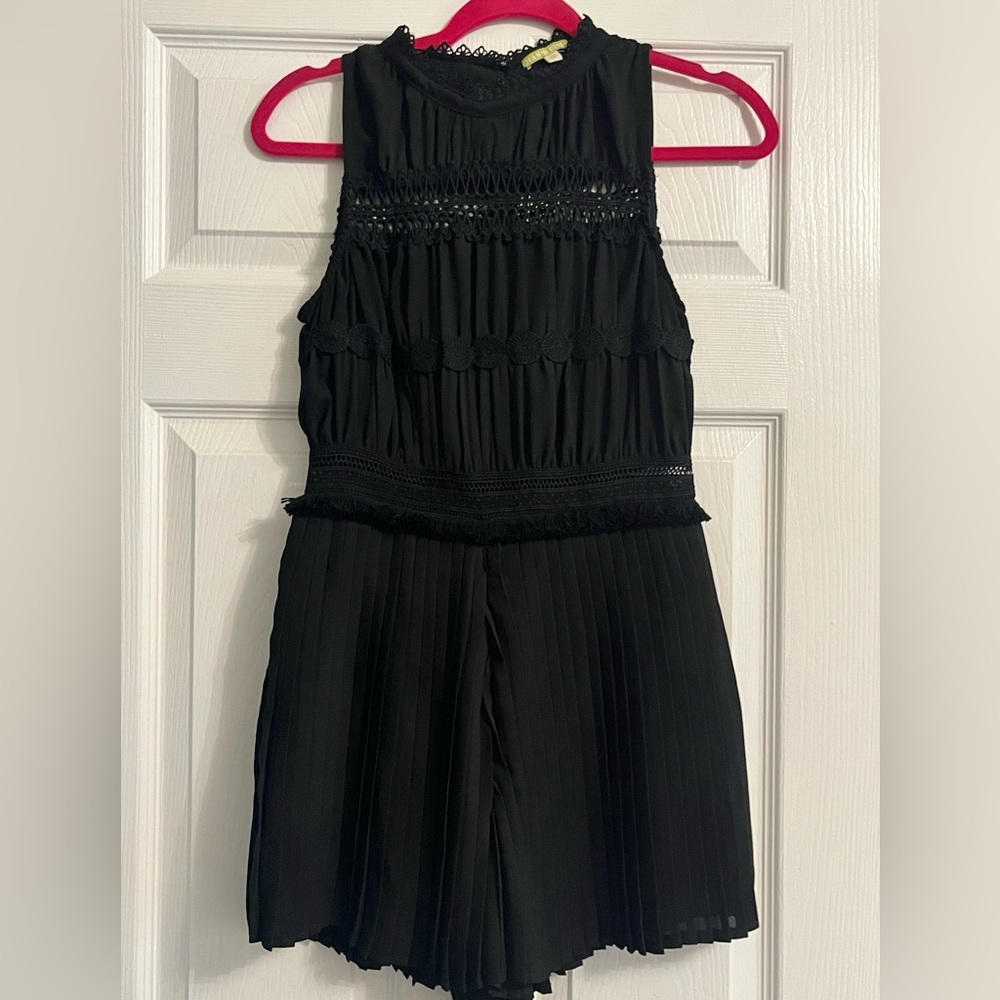 Gianni Bini Pleated Romper